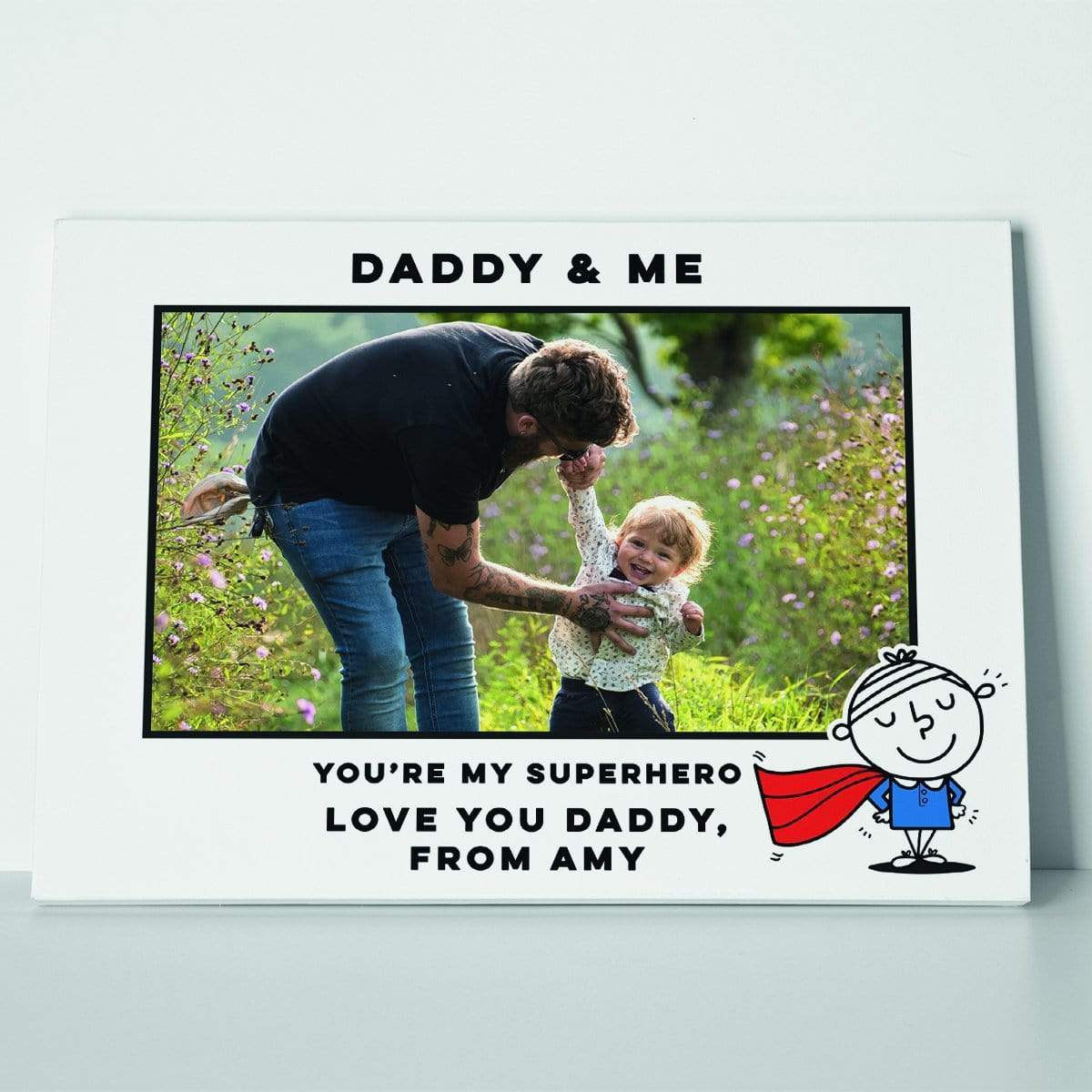 Superhero Photo Canvas Print